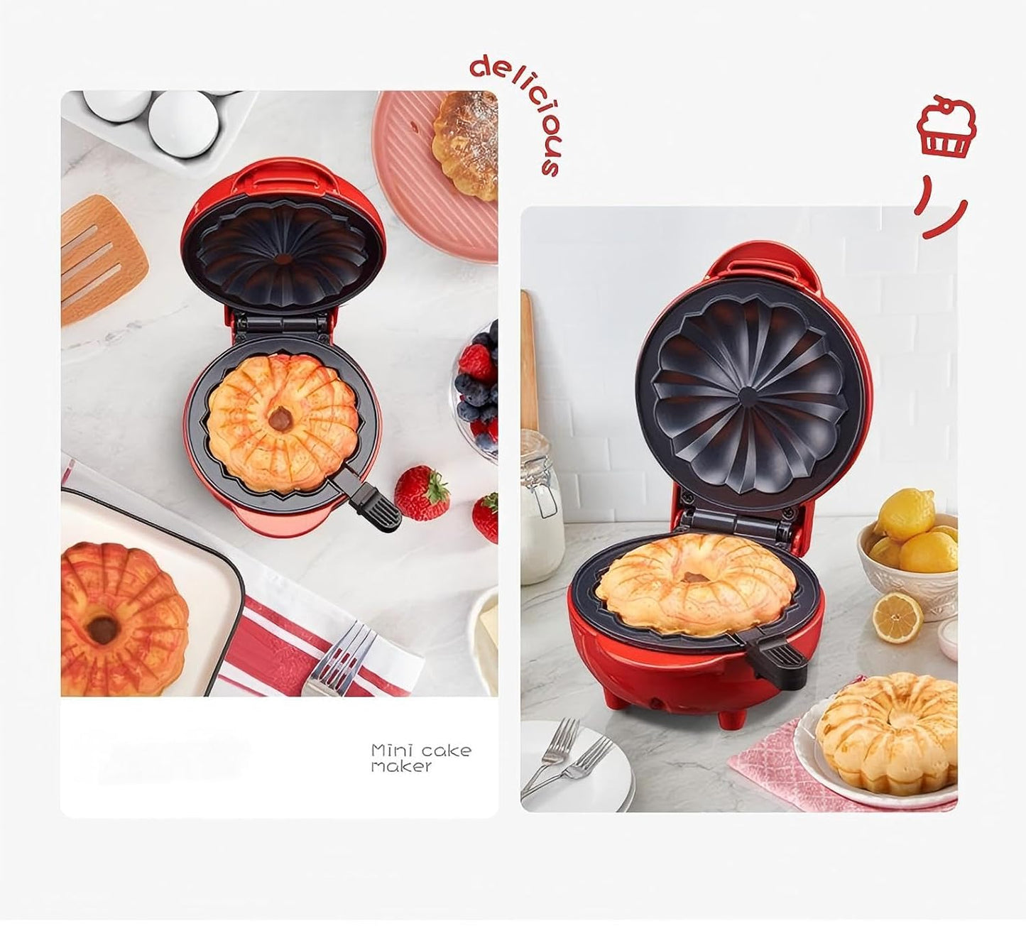 Mini Máquina Para Pasteles Tipo Bundt