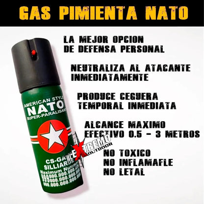 Gas Pimienta 60 Ml Aerosol Paralizante