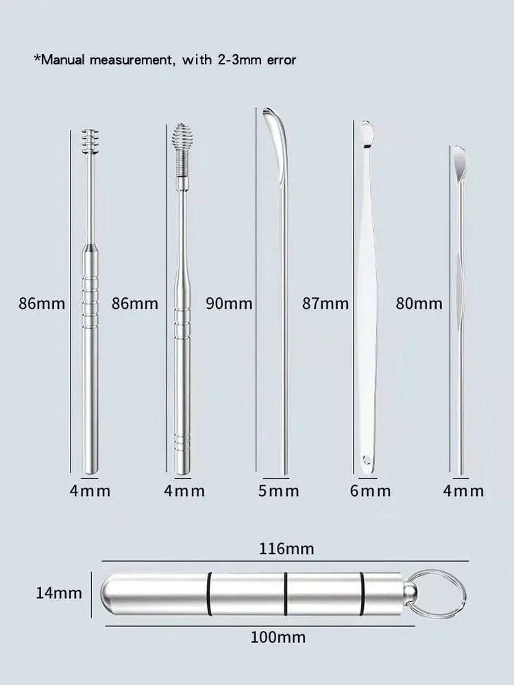 Set Limpiador Oídos Extractor Removedor