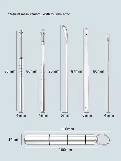 Set Limpiador Oídos Extractor Removedor