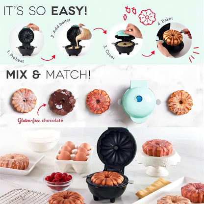 Mini Máquina Para Pasteles Tipo Bundt