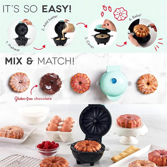 Mini Máquina Para Pasteles Tipo Bundt