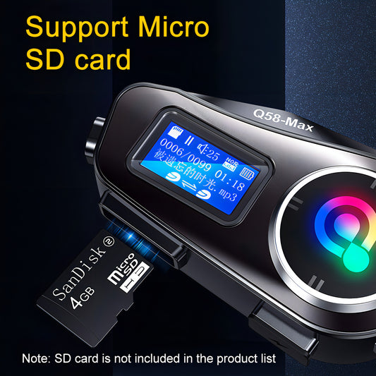 Intercomunicador de audio para moto Q58-