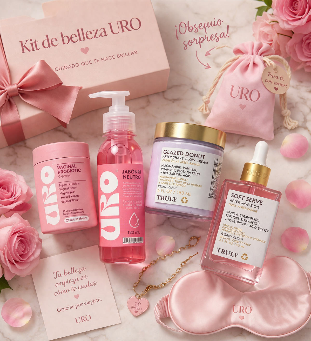 PROB+JABON+MANTQ+SERUM TRULY + OBSQ