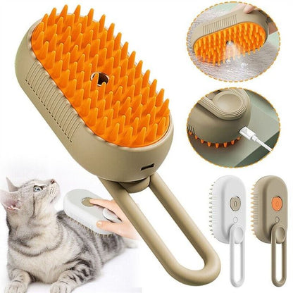 Cepillo a vapor para mascotas con manija