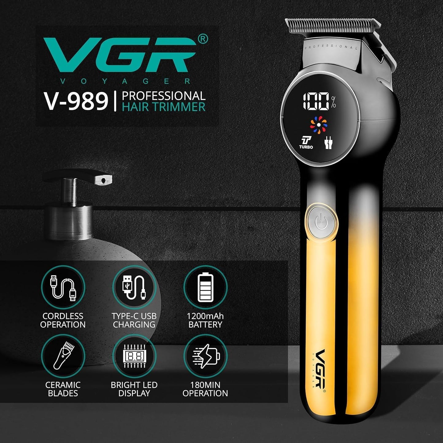 Maquina Motilar Profesional V-989