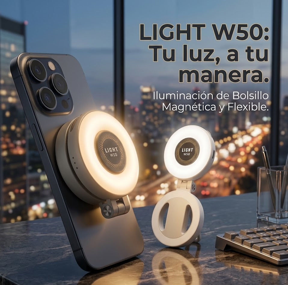 Luz LED Magnética Para Celular
