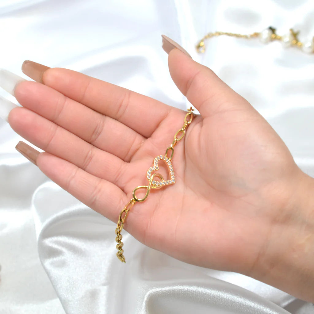 Brazalete Corazon Infinito +CAJAREG