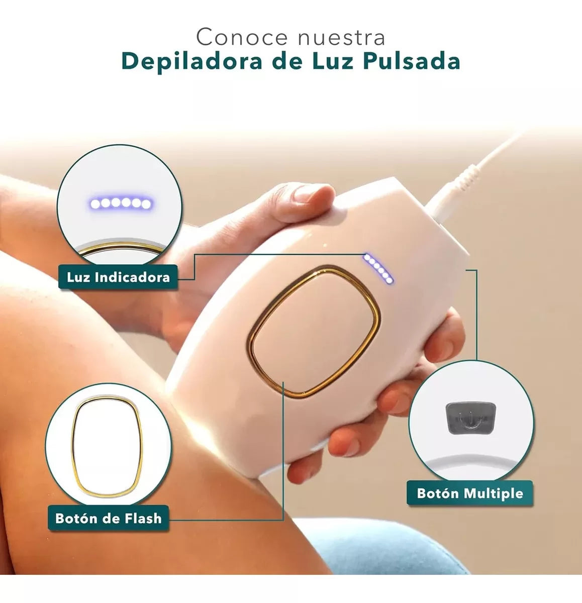 DEPILADORA LASER IPL PERMANENTE