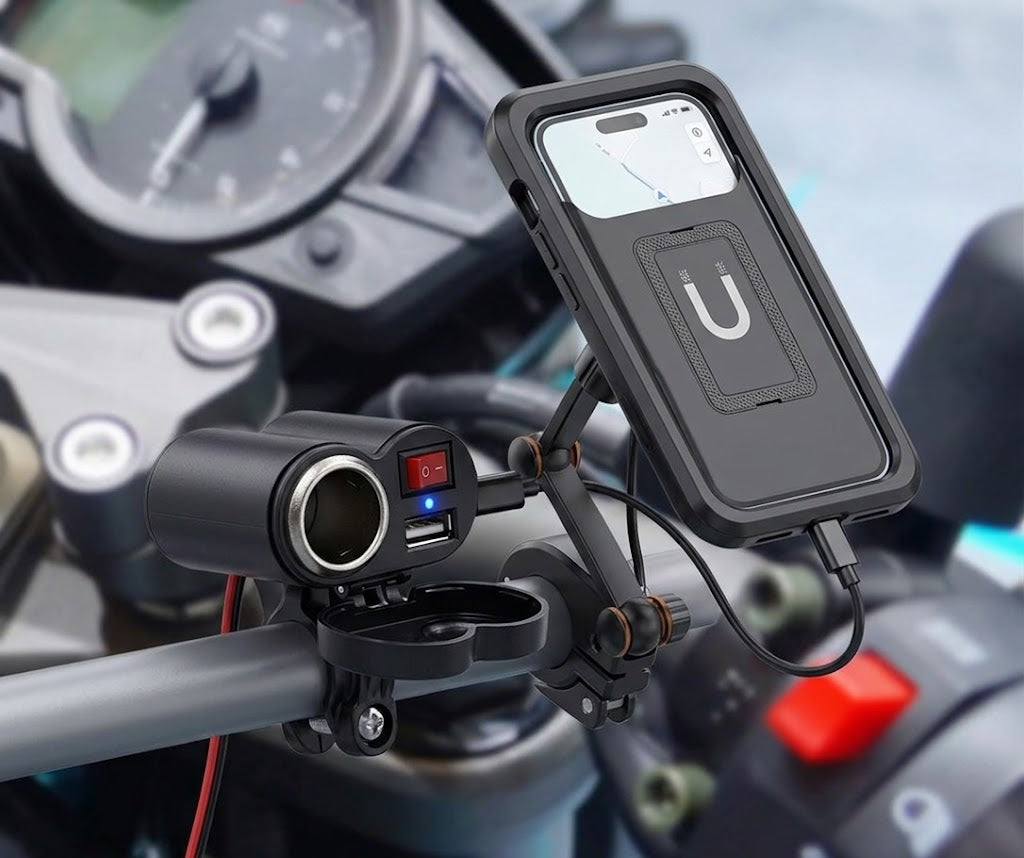 Holder Moto HL-69 + Cargador Cigarrera